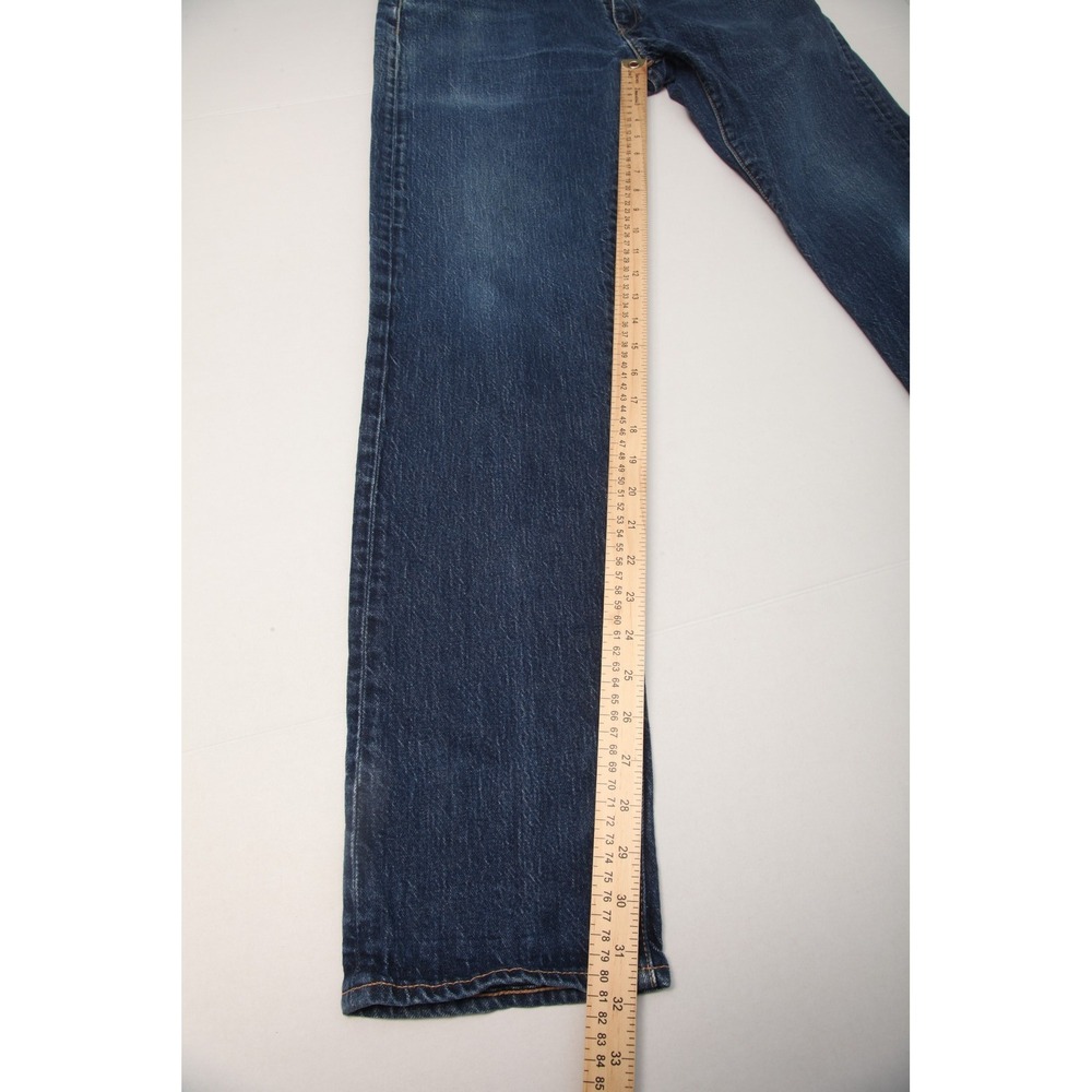Levi's Premium Men's 33x34 Actual 33x32 Straight Leg Jeans Blue Denim - Picture 14 of 16